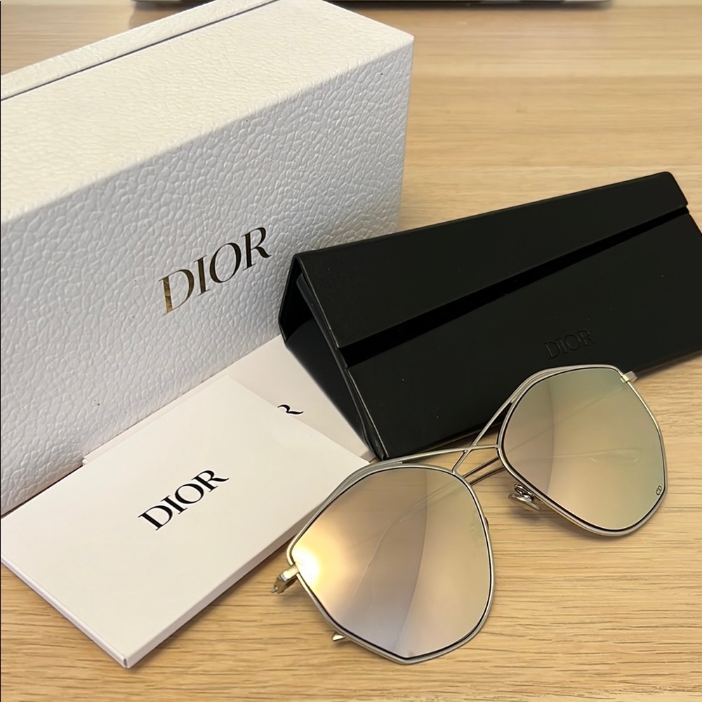 Christian Dior STELLAIRE 4 palladium/gold mirror Sunglasses